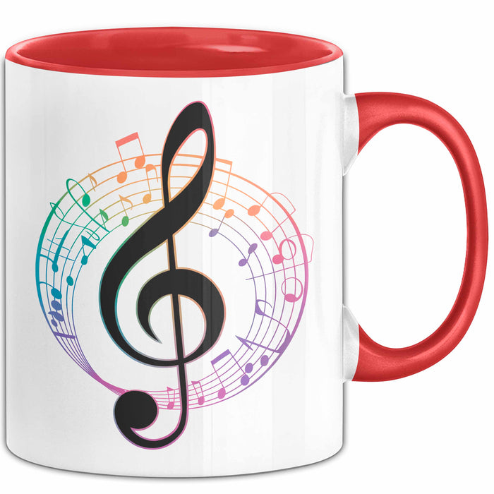 Musikliebhaber Musiker Tasse Geschenk Lustige Geschenkidee Spruch Rot Trendation