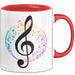 Musikliebhaber Musiker Tasse Geschenk Lustige Geschenkidee Spruch Rot Trendation