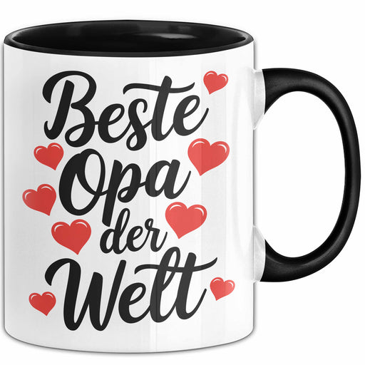 Opa Tasse Geschenk Bester Opa Der Welt Geschenkidee Vatertag Geburtstag Schwarz Trendation