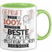 Beste Slackline-Instruktorin Der Welt Tasse Geschenk für Eine Slackline-Instruktorin Geprüft Und Sicher Geschenkidee Geburtstag Weihnachten Grün Trendation