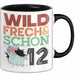12. Geburtstag Geschenk Tasse Becher Wild Frech Und Schon 12 Trendation