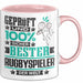 Rugbyspieler Geschenk Lustiger Spruch für Rugbyspieler Geschenkidee Bester Rugbyspieler Der Welt Rosa Trendation