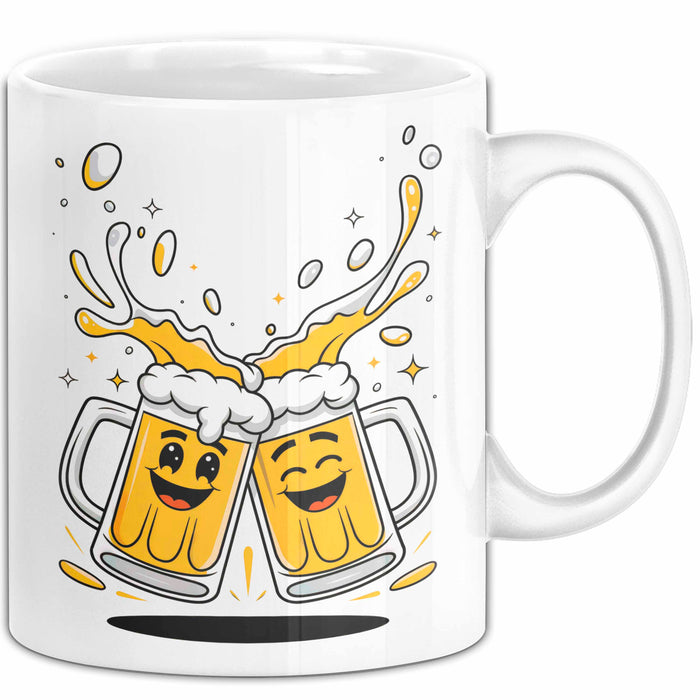 Bier Fan Tasse Geschenk Lustige Geschenkidee Spruch Für Bier Liebhaber Weiß Trendation