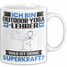 Outdoor-Yoga-Lehrer Tasse Geschenk für Outdoor-Yoga-Lehrer Geburtstag Lustiger Spruch Kaffee-Becher Was Ist Deine Superkraft Weiß Trendation