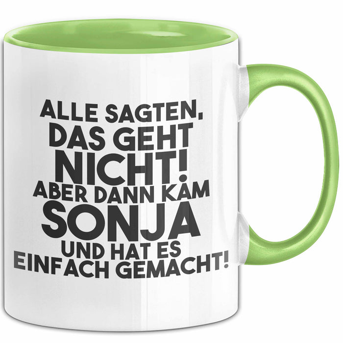 Sonja Tasse Alle Sagten Das Geht Nicht, Aber Dann Kam Sonja Geschenk
