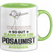 Posaunist Geschenk Tasse So Gut Kann Nur Ein Posaunist Aussehen Geschenkidee Kaffee-Becher Grün Trendation