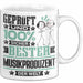 Musikproduzent Geschenk Lustiger Spruch für Musikproduzent Geschenkidee Bester Musikproduzent Der Welt Weiß Trendation