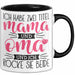 Mama und Oma Tasse Geschenk Muttertag Lustiger Spruch Rocke Beide Schwarz Trendation