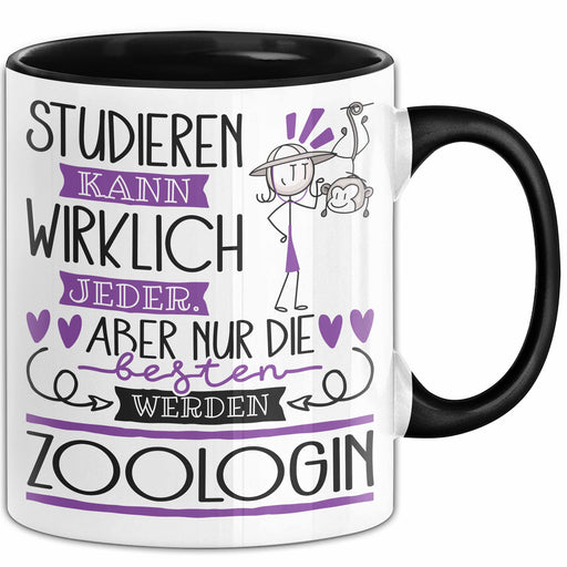 Zoologin Tasse Lustiges Geschenk Studieren Kann Wirklich Jeder Nur Die Besten Werden Zoologin Trendation