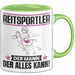 Reitsportler Tasse Geschenk für Reitsportler Der Mann Der Alles Kann Geschenkidee zum Geburtstag Grün Trendation