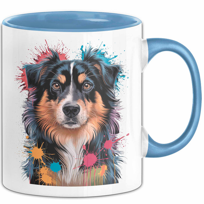 Appenzeller Sennenhund Hund Tasse Geschenk Lustige Geschenkidee Spruch Blau Trendation