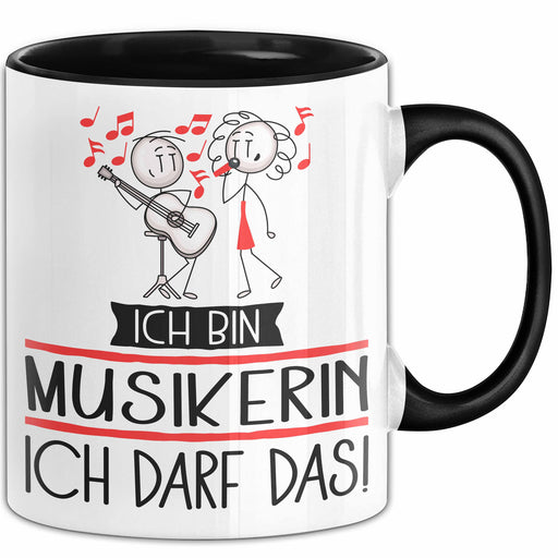Geschenk für Musikerin Tasse Lustige Geschenkidee Geburtstag Ich Bin Musikerin Ich Darf Das Trendation