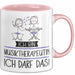 Geschenk für Musiktherapeutin Tasse Lustige Geschenkidee Geburtstag Ich Bin Musiktherapeutin Ich Darf Das Rosa Trendation