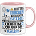 Tierheimvolontär Geschenk Tasse Lustiger Spruch Erheben Sie Sich Der Tierheimvolontär Betritt den Raum Rosa Trendation