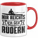 Mir Reichts Ich Geh Rudern Tasse Geschenk Für Ruderer Kaffee-Becher Rot Trendation