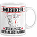 Musiker Tasse Geschenk für Musiker Der Mann Der Alles Kann Geschenkidee zum Geburtstag Weiß Trendation