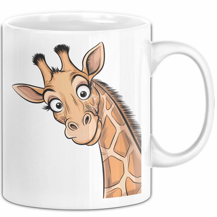 Sarkastische Giraffe Tasse Geschenk Lustige Geschenkidee Spruch Weiß Trendation