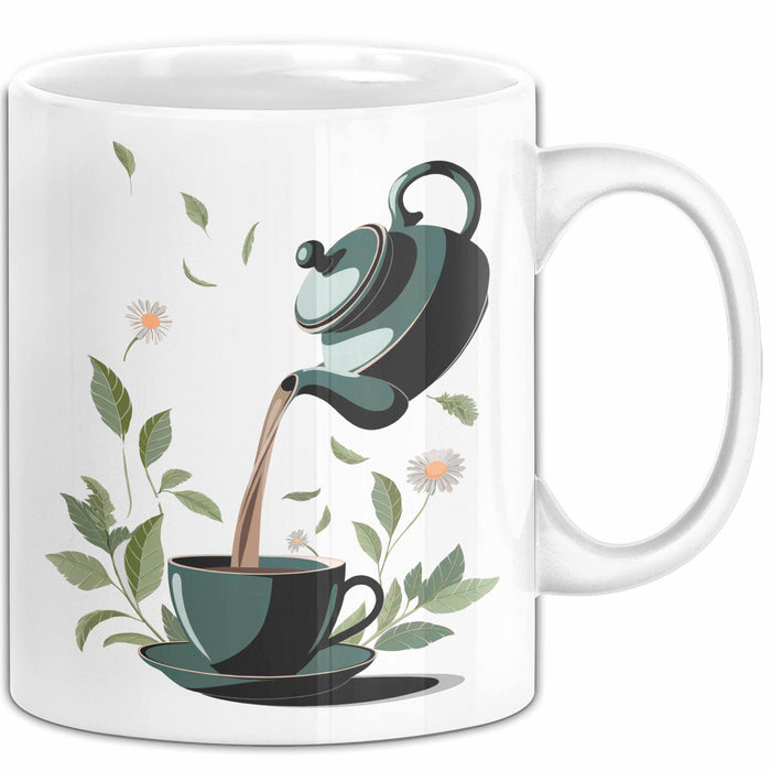 Tee Trinker Tasse Geschenk Lustige Geschenkidee Spruch Für Tee Liebhaber Weiß Trendation