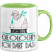 Geschenk für Geologin Tasse Lustige Geschenkidee Geburtstag Ich Bin Geologin Ich Darf Das Grün Trendation