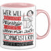 Tonmeisterin Tasse Geschenk Spruch Wer Will Schon Prinzessin Sein Wenn Man Auch Tonmeisterin Sein Kann Rosa Trendation
