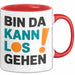 Bürokollege Tasse Geschenk Lustige Geschenkidee Spruch Bin Da Kann Los Gehen Rot Trendation