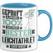Leichtathlet Geschenk Lustiger Spruch für Leichtathlet Geschenkidee Bester Leichtathlet Der Welt Blau Trendation