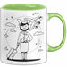 Flugbegleiter Tasse Geschenk Lustige Geschenkidee Spruch Für Reise Crew Grün Trendation