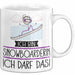 Geschenk für Snowboarderin Tasse Lustige Geschenkidee Geburtstag Ich Bin Snowboarderin Ich Darf Das Weiß Trendation