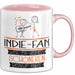 Indie-Fan Weil Es Keinen Schöneren Beruf Gibt Tasse Geschenk für Eine Indie-Fan Lustig Rosa Trendation