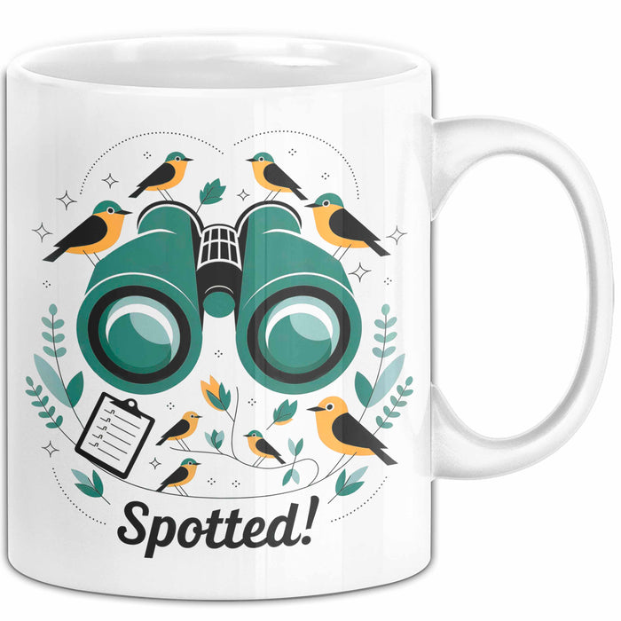 Vogelbeobachter Tasse Geschenk Lustige Geschenkidee Spruch Für Natur Entdecker Weiß Trendation