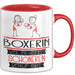 Boxerin Weil Es Keinen Schöneren Beruf Gibt Tasse Geschenk für Eine Boxerin Lustig Rot Trendation