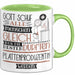 Plattenproduzentin Geschenk Becher Tasse Gott Schuf Alle Menschen Gleich Nur Die Besten Durfeten Plattenproduzentin Werden Geschenkidee Lustig Grün Trendation