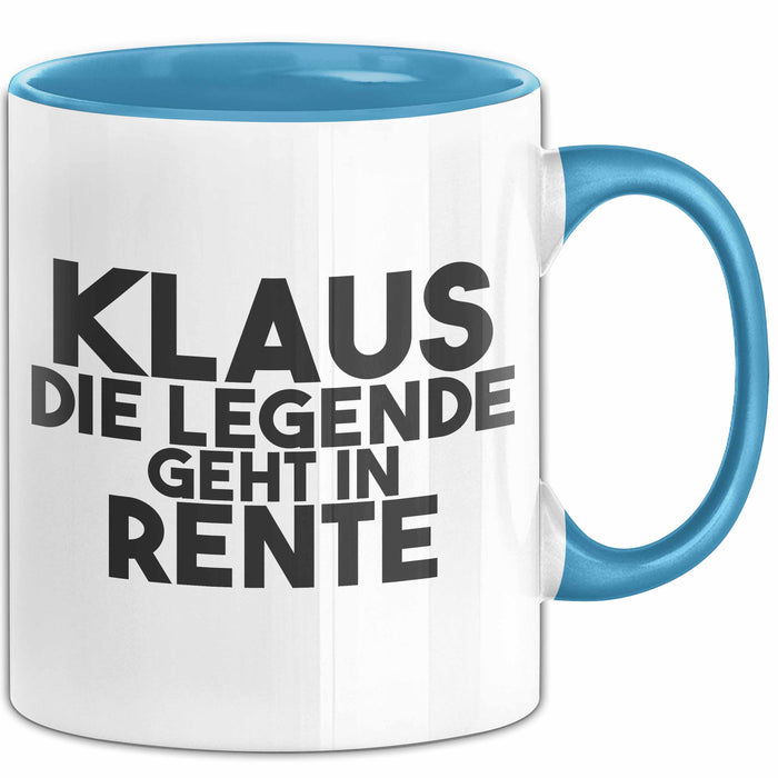 Klaus Tasse Klaus – Die Legende Geht In Rente Geschenk