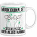 Musikjournalist Tasse Geschenk für Musikjournalist Der Mann Der Alles Kann Geschenkidee zum Geburtstag Weiß Trendation