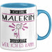 Malerin Tasse Geschenk Ich Bin Malerin Warum Weil Ich Es Kann Geschenkidee Geburtstag Blau Trendation