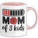 Mama Tasse Geschenk Mom Of 3 Kids Geschenkidee Mama Drei Kinder Muttertag Rosa Trendation