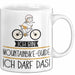 Geschenk für Mountainbike-Guide Tasse Lustige Geschenkidee Geburtstag Ich Bin Mountainbike-Guide Ich Darf Das Weiß Trendation