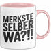 Deutschland Berlin Tasse Geschenk Lustige Geschenkidee Spruch Merkste Selber Wa Rosa Trendation