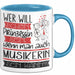 Musikerin Tasse Geschenk Spruch Wer Will Schon Prinzessin Sein Wenn Man Auch Musikerin Sein Kann Blau Trendation
