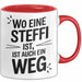 Steffi Tasse Geschenk Wo Eine Steffi Ist Ist Auch Ein Weg Geschenkidee Becher mit Name Rot Trendation