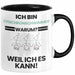 Synchronschwimmer Geschenk Tasse Lustiger Spruch Ich Bin Synchronschwimmer Warum Weil Ich Es Kann Geschenkidee Bester Synchronschwimmer Geburtstag Kaffee-Becher Trendation