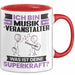 Musikveranstalter Tasse Geschenk für Musikveranstalter Geburtstag Lustiger Spruch Kaffee-Becher Was Ist Deine Superkraft Rot Trendation