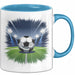 Fußballspieler Tasse Geschenkidee für Fußballliebhaber Blau Trendation