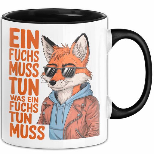 Fuchs Tierliebhaber Tasse Geschenk Lustige Geschenkidee Spruch Ein Fuchs Muss Tun Ein Was Fuchs Tun Muss Trendation