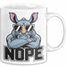 Nashorn Tasse Geschenk Lustige Geschenkidee Spruch Nö Weiß Trendation