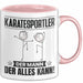 Karatesportler Tasse Geschenk für Karatesportler Der Mann Der Alles Kann Geschenkidee zum Geburtstag Rosa Trendation
