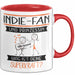 Indie-Fan Und Prinzessin Tasse Geschenk Für Eine Indie-Fan Geburtstag Was Ist Deine Superkraft Rot Trendation