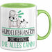 Hundeliebhaberin Geschenk Tasse Becher Die Frau Die Allen Kann Geschenkidee für eine Hundeliebhaberin Lustig Grün Trendation