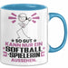 Softballspielerin Geschenk Tasse So Gut Kann Nur Ein Softballspielerin Aussehen Geschenkidee Kaffee-Becher Blau Trendation