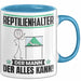 Reptilienhalter Tasse Geschenk für Reptilienhalter Der Mann Der Alles Kann Geschenkidee zum Geburtstag Blau Trendation